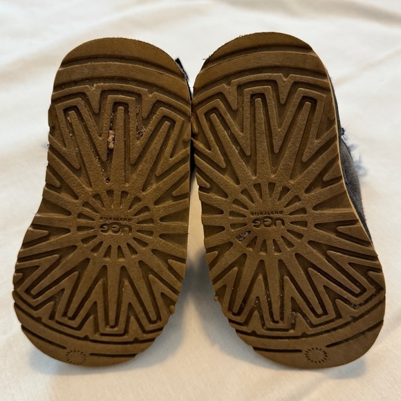 UGG 7 Navy Blue Bailey Bow Classic Boots w/ Shearling Lining - Picture 7 of 8